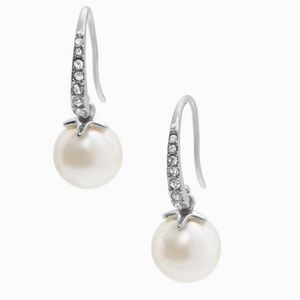 Stella and Dot silver drop earrings